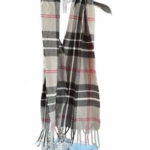 2Pack NWOT Dockers Plaid Patterned Scarf with Fringe